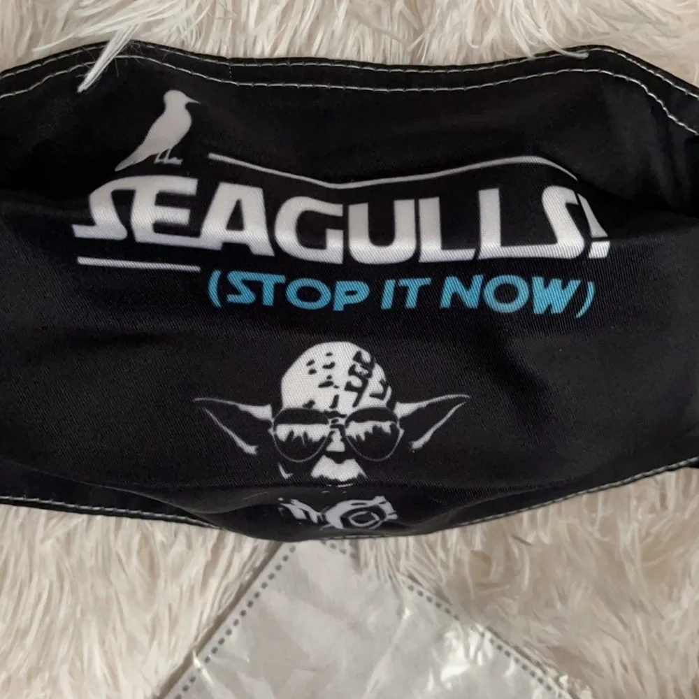New Yoda seagulls face mask